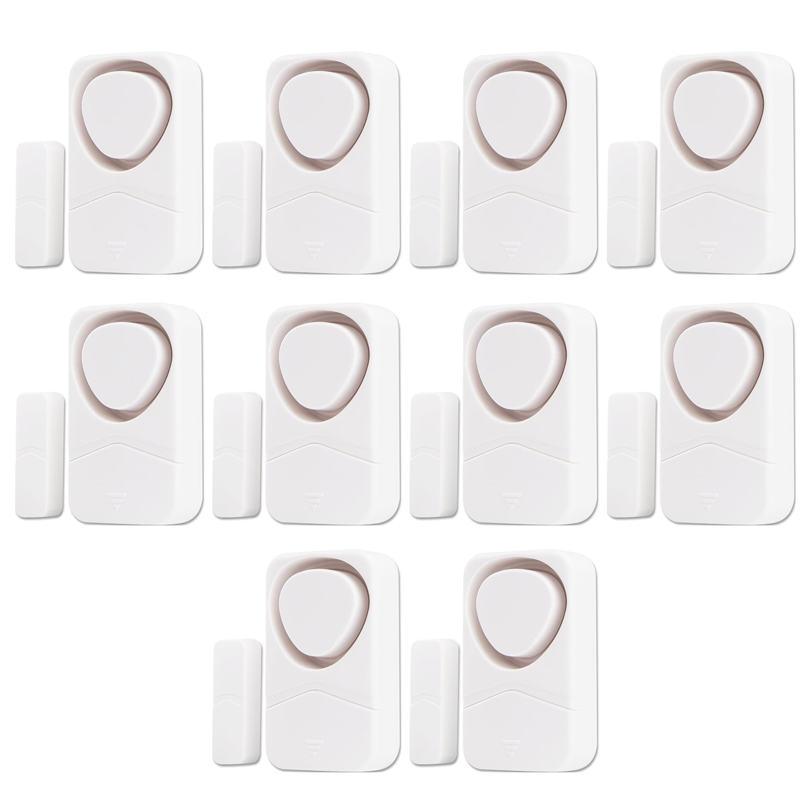 NineLeaf Window Alarm Sensors,Sliding Door Alarms when Opened,Refrigerator Alarm,Door and Window Alarm,110dB Loud Alarm,Easy Installation,4 Alarm Modes,Suitable for Home, Office, Shop, Fridge, 10PK