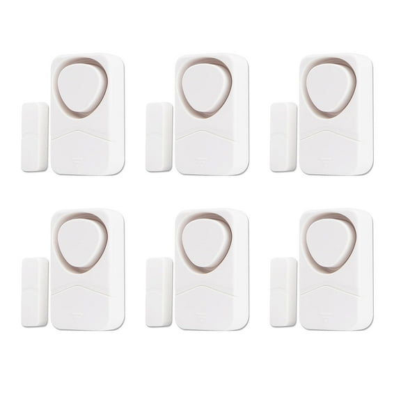 NineLeaf Window Alarm Sensors,Sliding Door Alarms when Opened,Refrigerator Alarm,Door and Window Alarm,110dB Loud Alarm,Easy Installation,4 Alarm Modes,Suitable for Home, Office, Shop, Fridge, 6PK