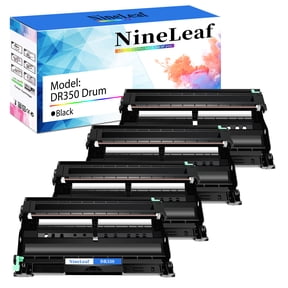 NineLeaf high Yield Compatible Drum Unit Replacement for Brother DR350 DR-350 to use in DCP-7020 HL-2030 HL-2040 Intellifax 2820 2920 MFC-7220 MFC-7420 MFC-7820D Printer (4 Pack, No Toner)