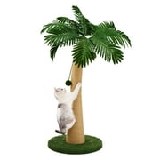 Nineshi Cat Scratching Post Cat Scratcher 37.4 inch Tall Scratching Post with Sisal Rope for Indoor Cats Large Cat Scratching Post Sisal Cat Scratcher Cute for Kitten Scratching Post