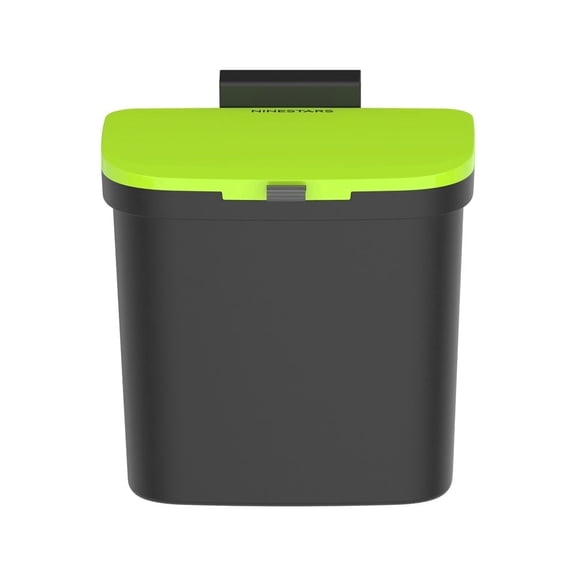 Ninestars 1.06 Gallon Plastic Kitchen Compost Caddy, Black