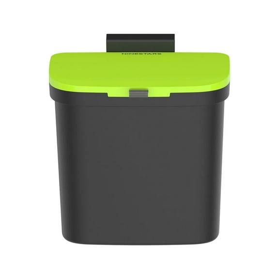 Nine Stars Countertop Kitchen Compost Caddy, 1.06 Gallon Plastic Composting Bin