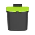 thumbnail image 1 of Nine Stars 1.06 Gallon Solid Print Handles Kitchen Plastic Compost Caddy, Black, 1 of 6
