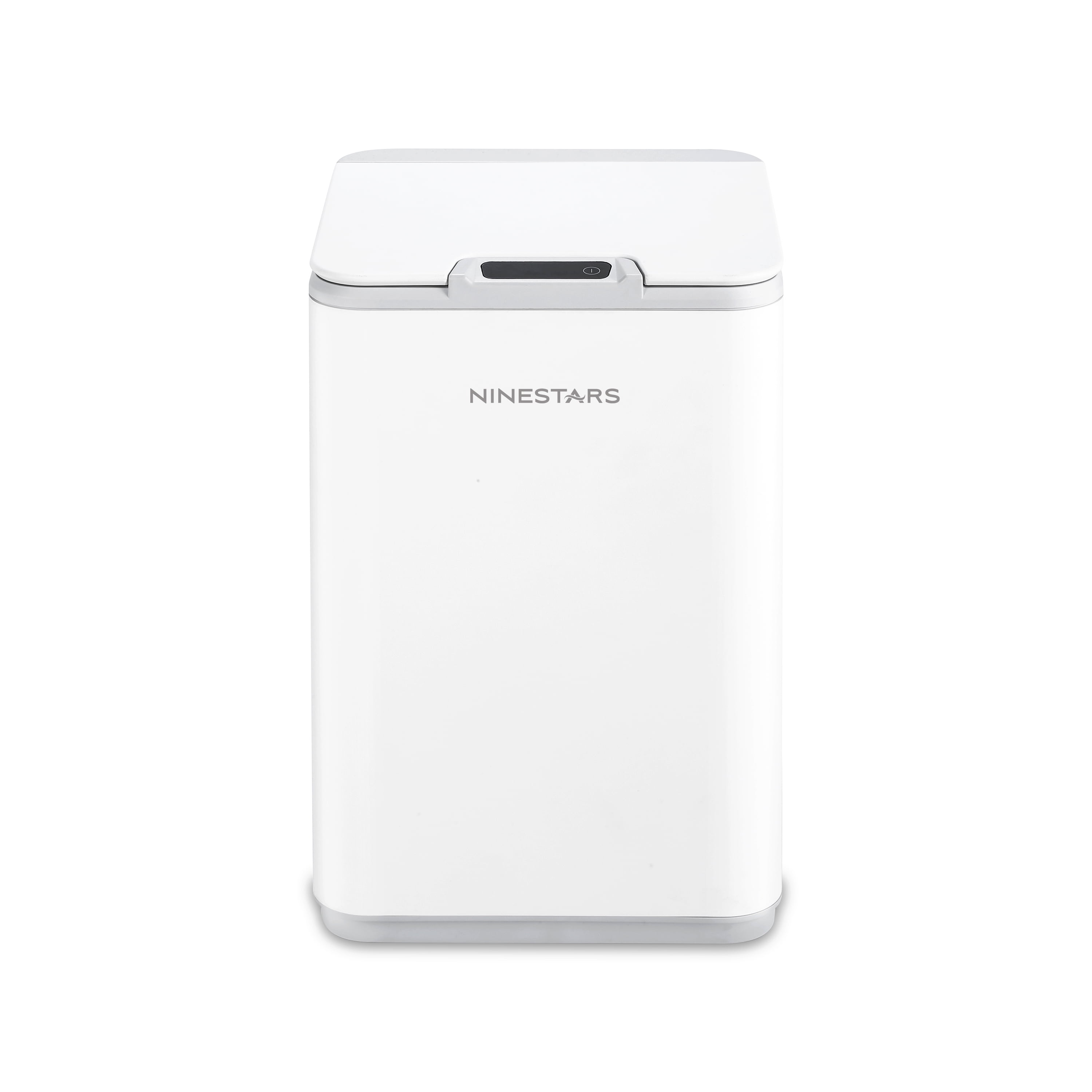 White Plastic 2.6 Gallon Motion Sensor Trash Can
