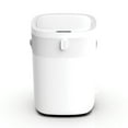 thumbnail image 1 of Nine Stars Automatic Bathroom Trash Can, 3 Gallon Plastic, Motion Sensor Vibration Sensor Hands-Free Soft-Close Lid Garbage Bin, White, 1 of 3