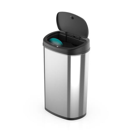 Ninestars DZT-50-22 13.2 gal Rectangular Infrared Motion Sensor Trash Can