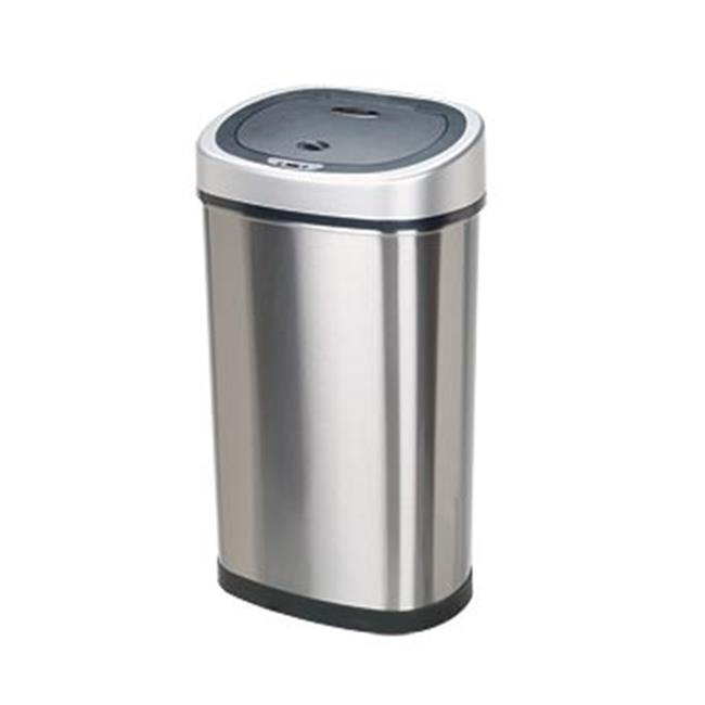 Ninestars DZT-50-9 Oval 13.2 Gallon - 50 Liter Trash Can - Stainless Steel - image 1 of 1