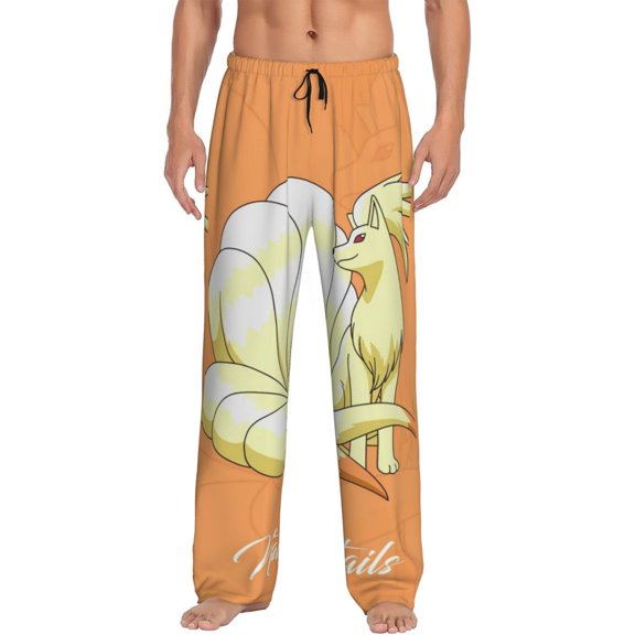Ninetales Men's Pajama Pants, Ultra-soft Comfy Casual Lounge Pants, Graphic Printed Sleep Pjs Bottoms With Drawstring Pockets
