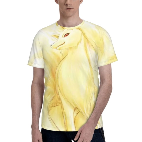 Ninetales Men's T-Shirt Printed Graphic Crewneck Breathable Tees Shirt Streetwear Fashion Casual Unisex Short Sleeve Tops