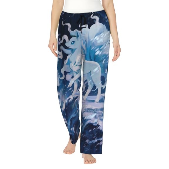 Ninetales Women's Pajama Pants, Ultra-soft Comfortable Casual Lounge Pants, Graphic Printed Sleep Bottoms With Drawstring