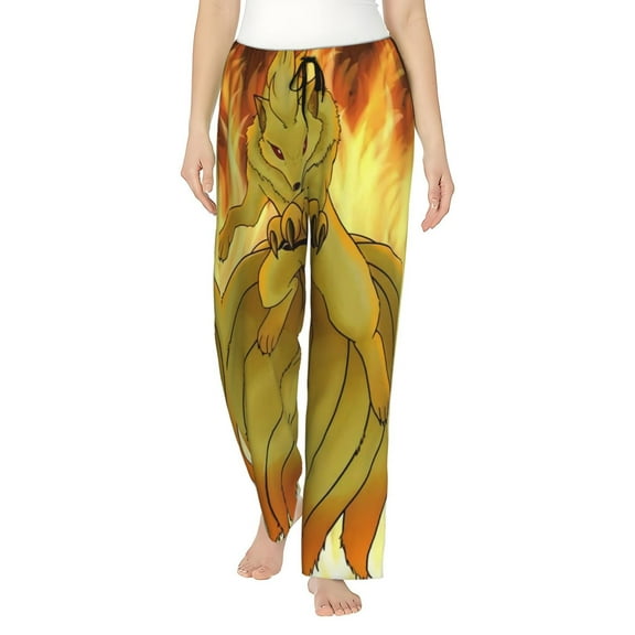 Ninetales Women's Pajama Pants, Ultra-soft Comfortable Casual Lounge Pants, Graphic Printed Sleep Bottoms With Drawstring