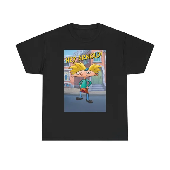 Nineties Animated City Kid Nostalgia Inspired Graphic Art Unisex T-Shirt, up to size 5XL