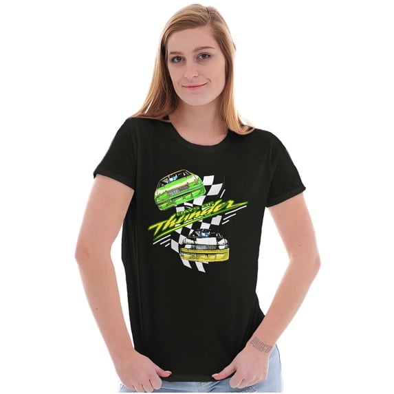 Nineties Days of Thunder Racing Film Womens Slim Fit Graphic Tee Brisco Brands S