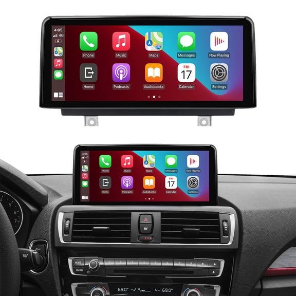 Ninetom For BMW NBT System F20/F21/F22/F23 12.3' Wireless CarPlay Android Auto Touchscreen Multimedia Car Radio Receiver AndroidaAuto
