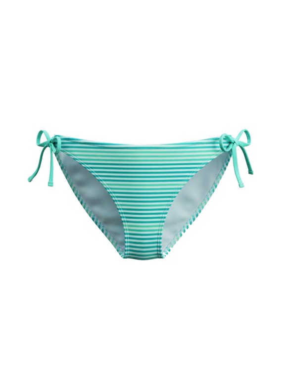 Mint Green Striped Side Tie Bikini Bottom Swimwear Juniors' XL