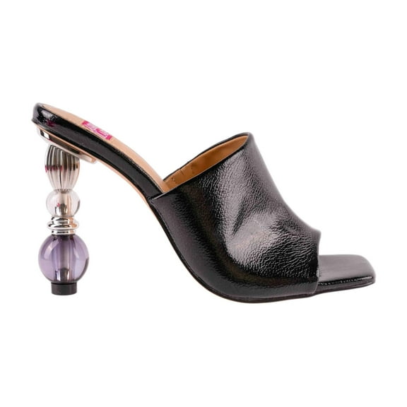 Ninety Union Ashley Kahen Fame Metallic Crystal Ball Heel Mule, Black, 7