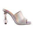 thumbnail image 1 of Ninety Union Ashley Kahen Fame Metallic Crystal Ball Heel Mule, Silver, 9, 1 of 5