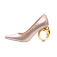 thumbnail image 1 of Ninety Union Blast 3.5 Inch Heel Pump On A Circular Heel, Gold, 12, 1 of 5