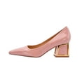 thumbnail image 1 of Ninety Union Blink Square Toe Pump On A Architectural 2.5 Inch Heel, Blush, 8, 1 of 5