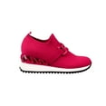 thumbnail image 1 of Ninety Union Boston Metal Trim Wedge Sneaker, Fuchsia, 10, 1 of 6