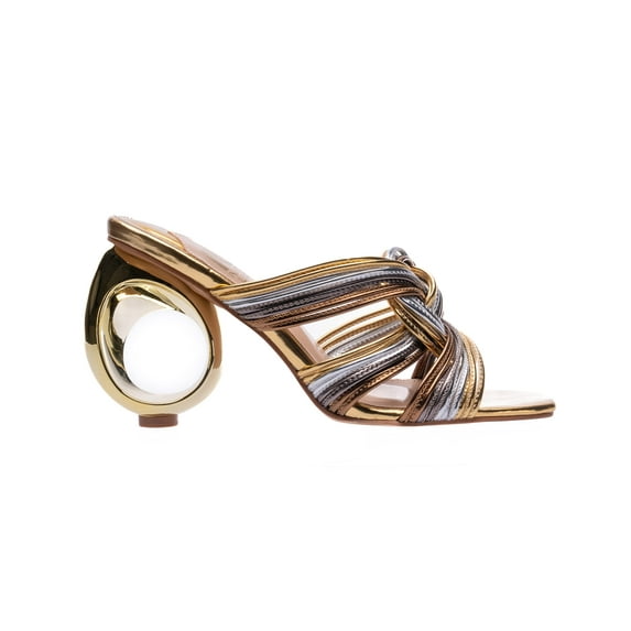 Ninety Union Brazil Square Toe Mule, Gold Multi, 13