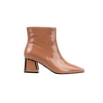 thumbnail image 1 of Ninety Union Brooke Metallic Trim Block Heel Bootie, Camel, 8, 1 of 5