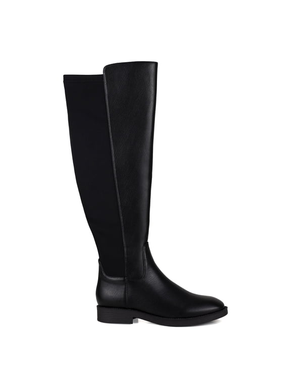 CRUSH Stretch Riding Boot, Black, 10