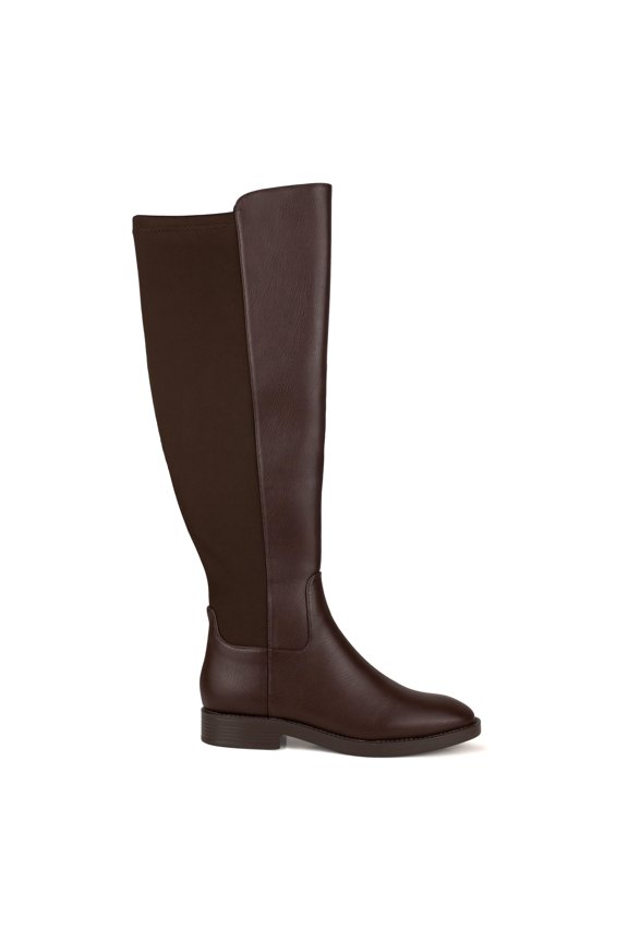 CRUSH Stretch Riding Boot, Brown, 8