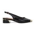 thumbnail image 1 of Ninety Union EMPRESS Low Metal Frame Heel Slingbacks, Black, 10, 1 of 5