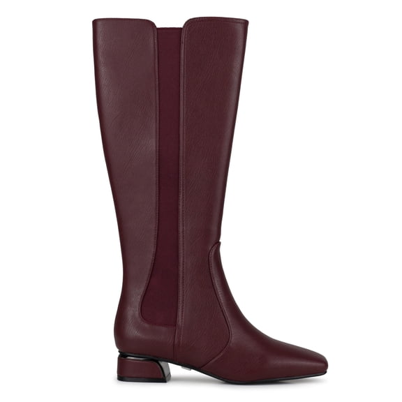 Ninety Union EVA Metal Heel Goring Tall Boot, Burgundy, 9