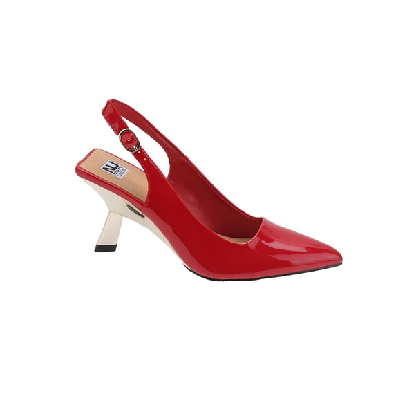 Ninety Union KOKO Metal Heel Slingback, Red, 5