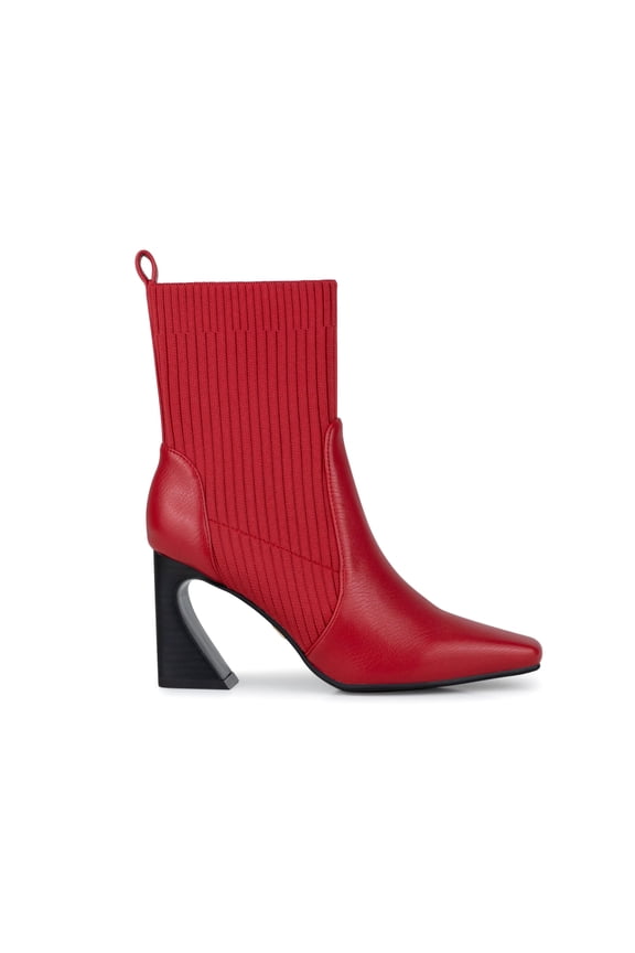 LEXI Stretch Fabric Bootie, Red, 9