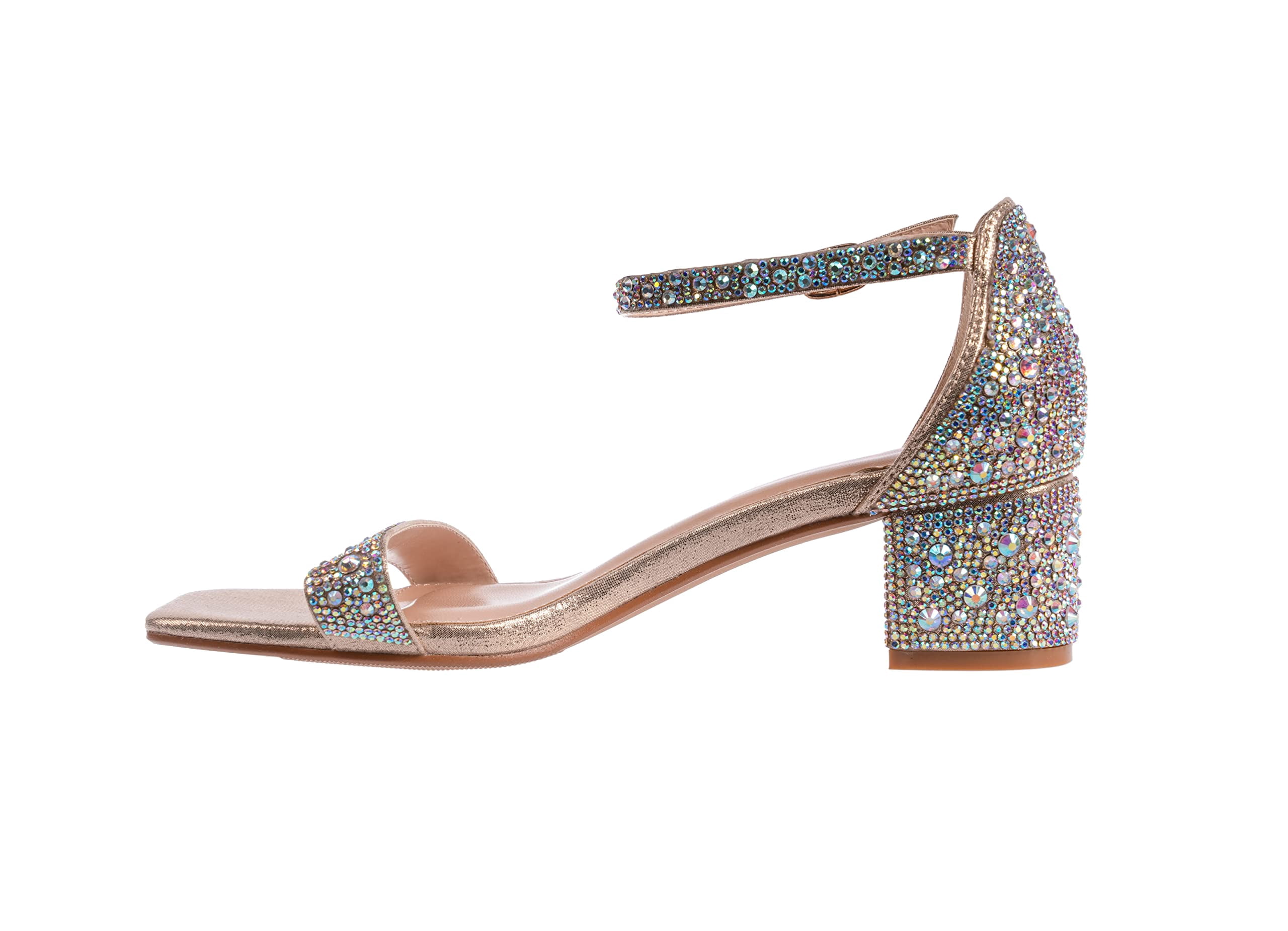Ninety Union Lady Couture Dazzle 2 Inch Mid Block Heel Rhinestone ...