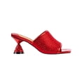 thumbnail image 1 of Ninety Union Lady Couture Fireball Jeweled Metallic Heel Slide, Red, 11, 1 of 5