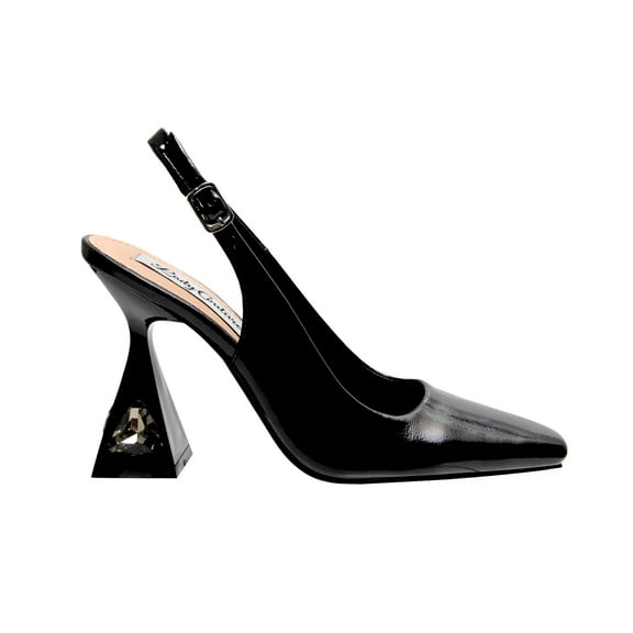 Ninety Union Lady Couture Mistic Jewel Metallic Heel Slingback, Black, 7