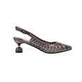 thumbnail image 1 of Ninety Union Lady Couture Rosita Mesh Rhinestone Heel Slingback, Pewter, 12, 1 of 5
