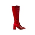 thumbnail image 1 of Ninety Union Lexington Metal Insert Block Heel Boot, Red, 8, 1 of 5