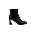 thumbnail image 1 of Ninety Union Lima Metallic Heel And Metal Cap Toes Bootie, Black, 5, 1 of 5