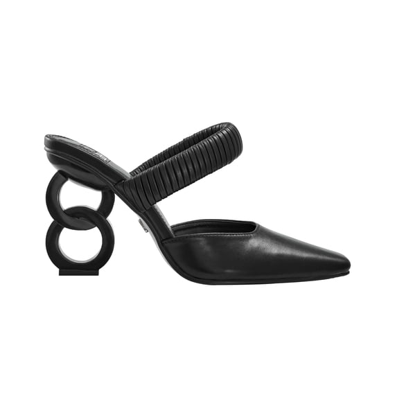 Ninety Union Luna Braided Band Pointed Toe Slide, Black, 9