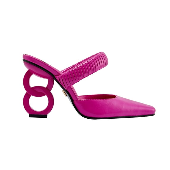 Ninety Union Luna Braided Band Pointed Toe Slide, Fuchsia, 12