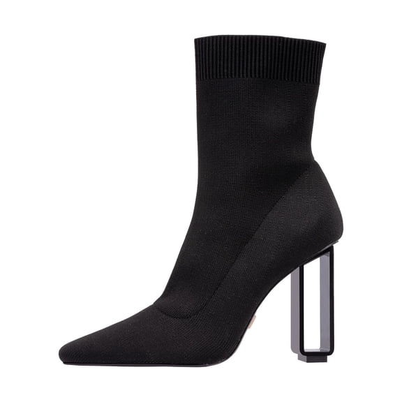 Ninety Union Palace Metal Heel Stretch Bootie, Black, 7