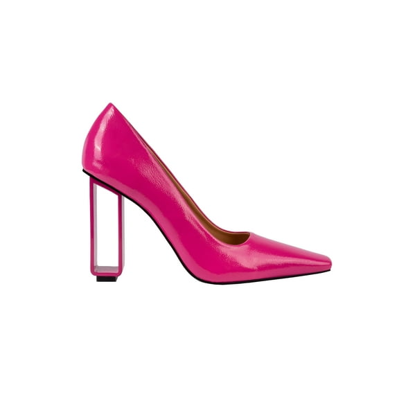 Ninety Union Pandora Geometric Metal Heel Pump, Fuchsia, 4