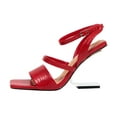 thumbnail image 1 of Ninety Union Priva Open Square Toe Snake Sandal, Red, 12, 1 of 4