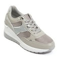 thumbnail image 1 of Ninety Union Relax 2 1/2" Wedge Sneaker, Silver, 7, 1 of 4