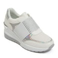 thumbnail image 1 of Ninety Union South Beach 2 1/2" Wedge Sneaker with Rhinestone Band Across, White, 10, 1 of 1