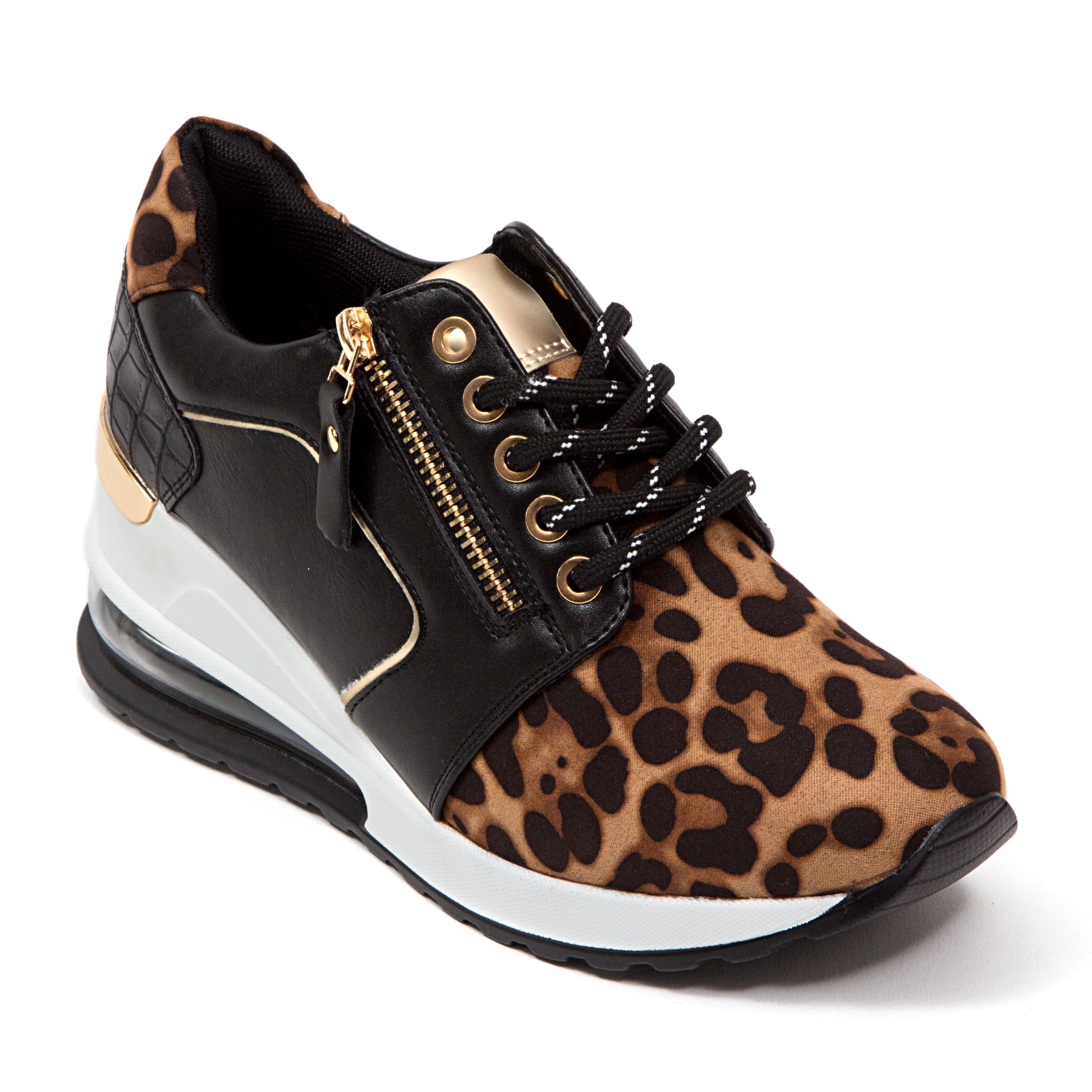 Leopard Rose Gold Sneakers – The Boutique at Peach Park