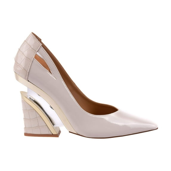 Ninety Union Viper Lucite Wedge Heel Pump, Ivory, 12
