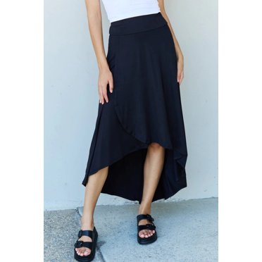 Ninexis First Choice High Waisted Flare Maxi Skirt in Camel