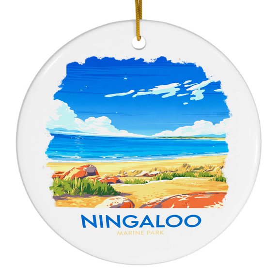 Ningaloo Marine Park Christmas Keepsake Ornament, Ningaloo Marine Park Travel Travel Ornament, Vacation Souvenir