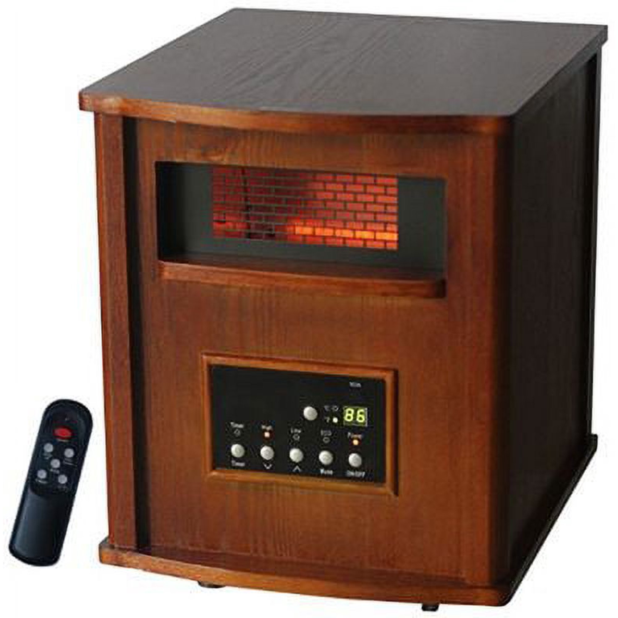 Ningbo Konwin Electrical Appliance GD9315BCW Infrared Heater, Wood Cabinet,  1500-Watts - Walmart.com